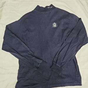Red oak duke blue devils Women's size medium blue turtleneck #A4